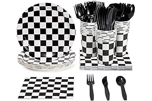 Juvale 144 Piece Race Car Birthday Party Decorations