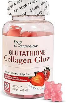 Growtin Glutathione Collagen Glow Gummies - Fuel Your Beauty with Nature's Glow | Collagen Supplement for Radiant Skin | Glutathione Gummies for Natural Glow, Pink