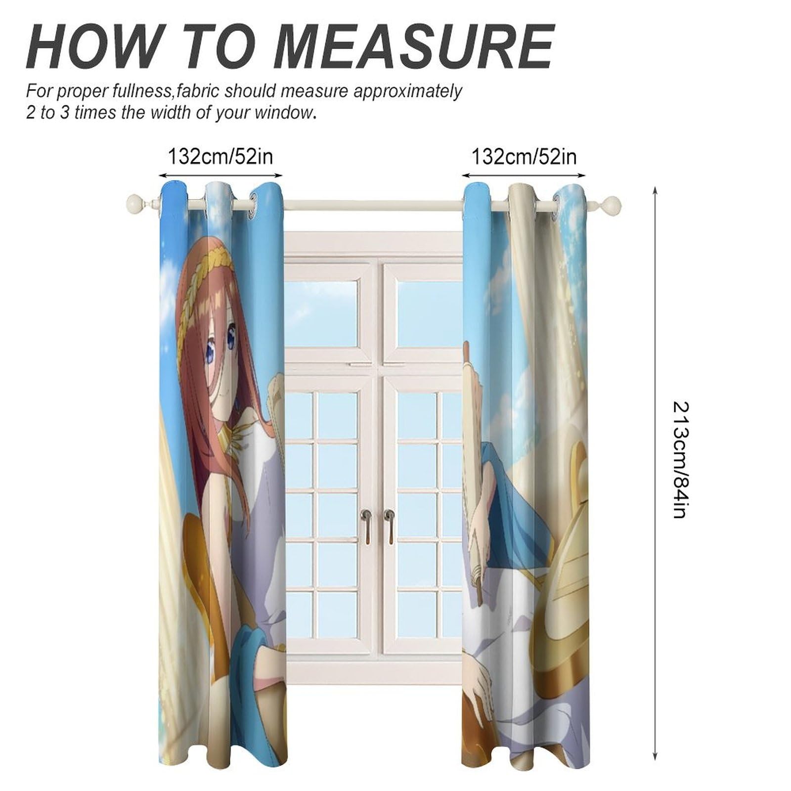 Amazon｜五等分の花嫁 中野三玖 カーテン 遮光 可愛い 遮光