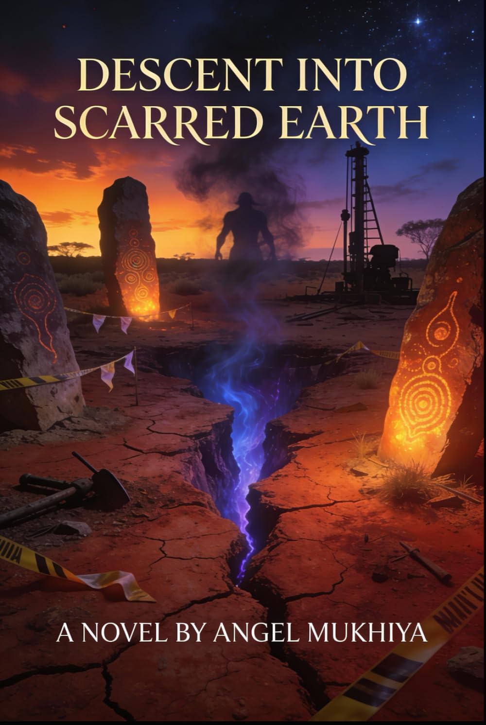 Descent into Scarred Earth (psychological horror suspense thriller): A scientific excavation becomes a nightmare as buried remains awaken a flesh-hungry guardian older than mankind.
