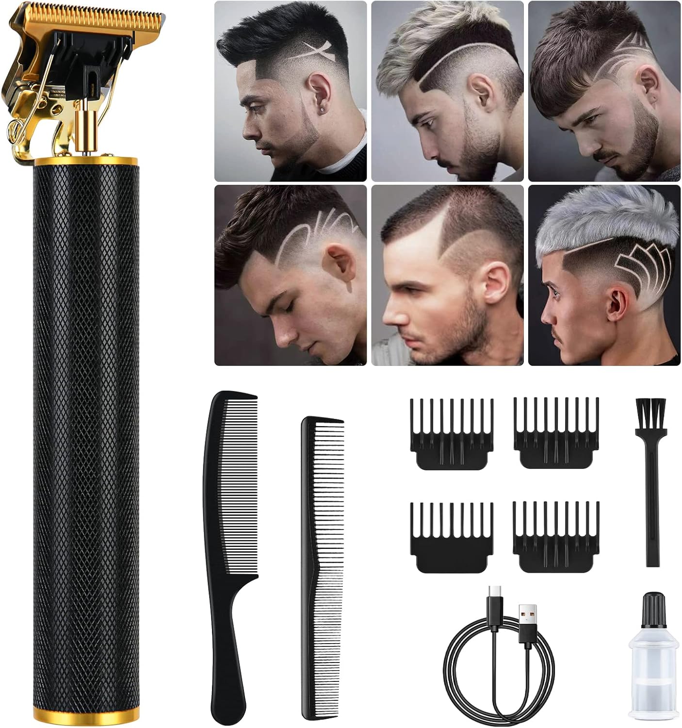 Tondeuse voor Heren, Elektrisch, Professioneel, Baardtrimmer, Heren, Cadeau voor Verjaardag, Heren, voor Kapsalon, Kinderen en Familie