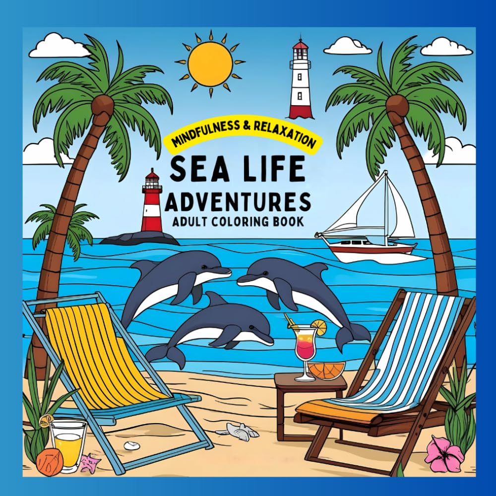 Sea Life Adventures Adult Coloring Book: Mindfulness & Relaxation