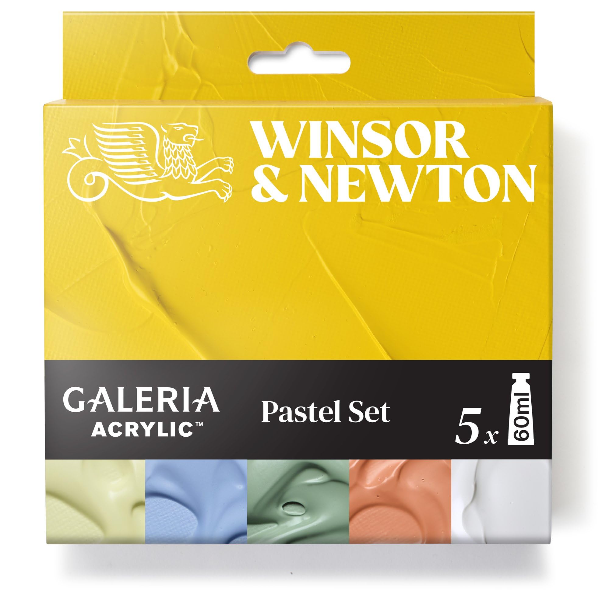 Galeria Acrylic Paint Set, 5 x 60ml (2-oz) Tubes, Pastel | Introductory Acrylic Paint made with Professional Pigments, Perfect for Beginners, Buttery Texture, High Tinting Strength