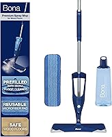 Vista 1 de Bona - Mopa con aerosol de alta gama para pisos de madera dura; incluye una solución de limpieza para pisos de madera dura y un paño de limpieza