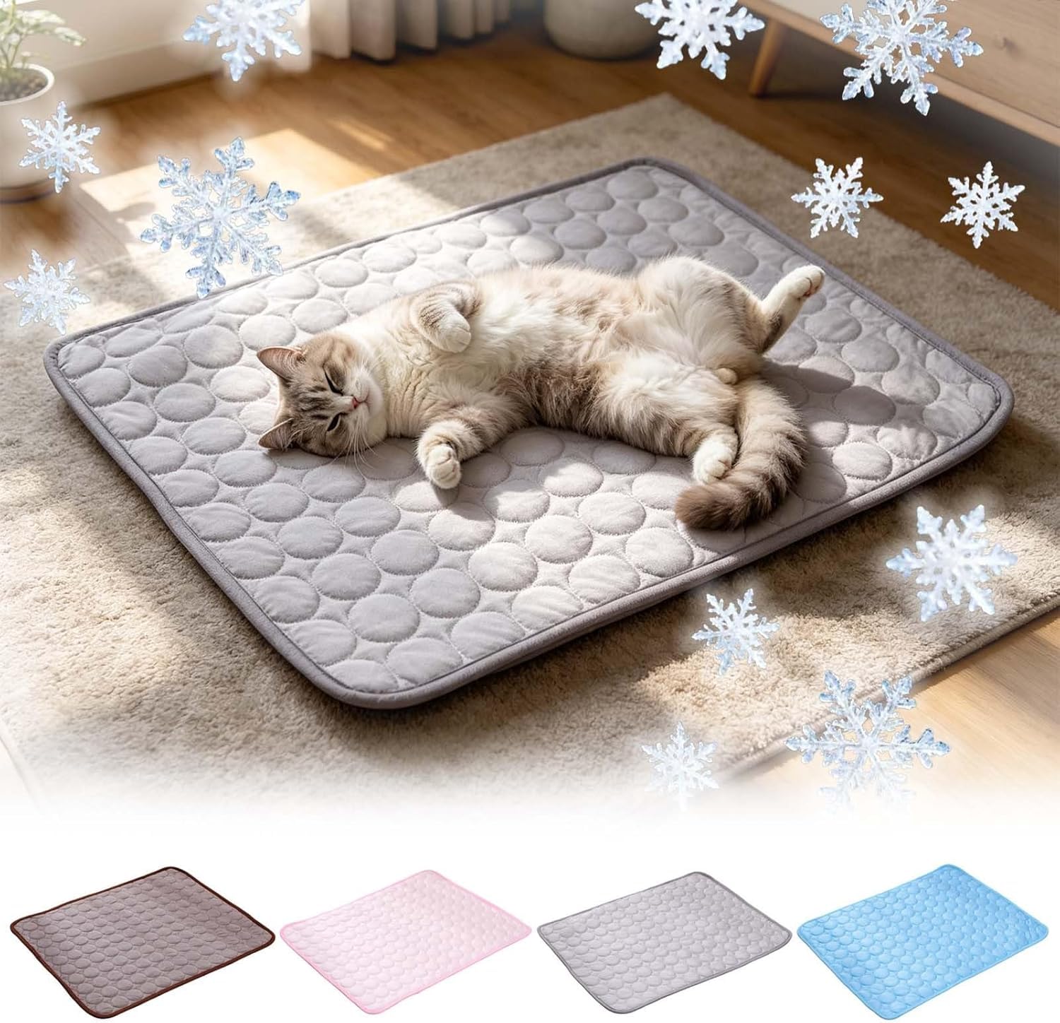 Cooling Mat For Cats Dog Cooling Mat Self Cool Gel Pet Cool Pad Mats For Dogs - Dog Summer Essentials - Great Dogs Cats In Hot Summer Large