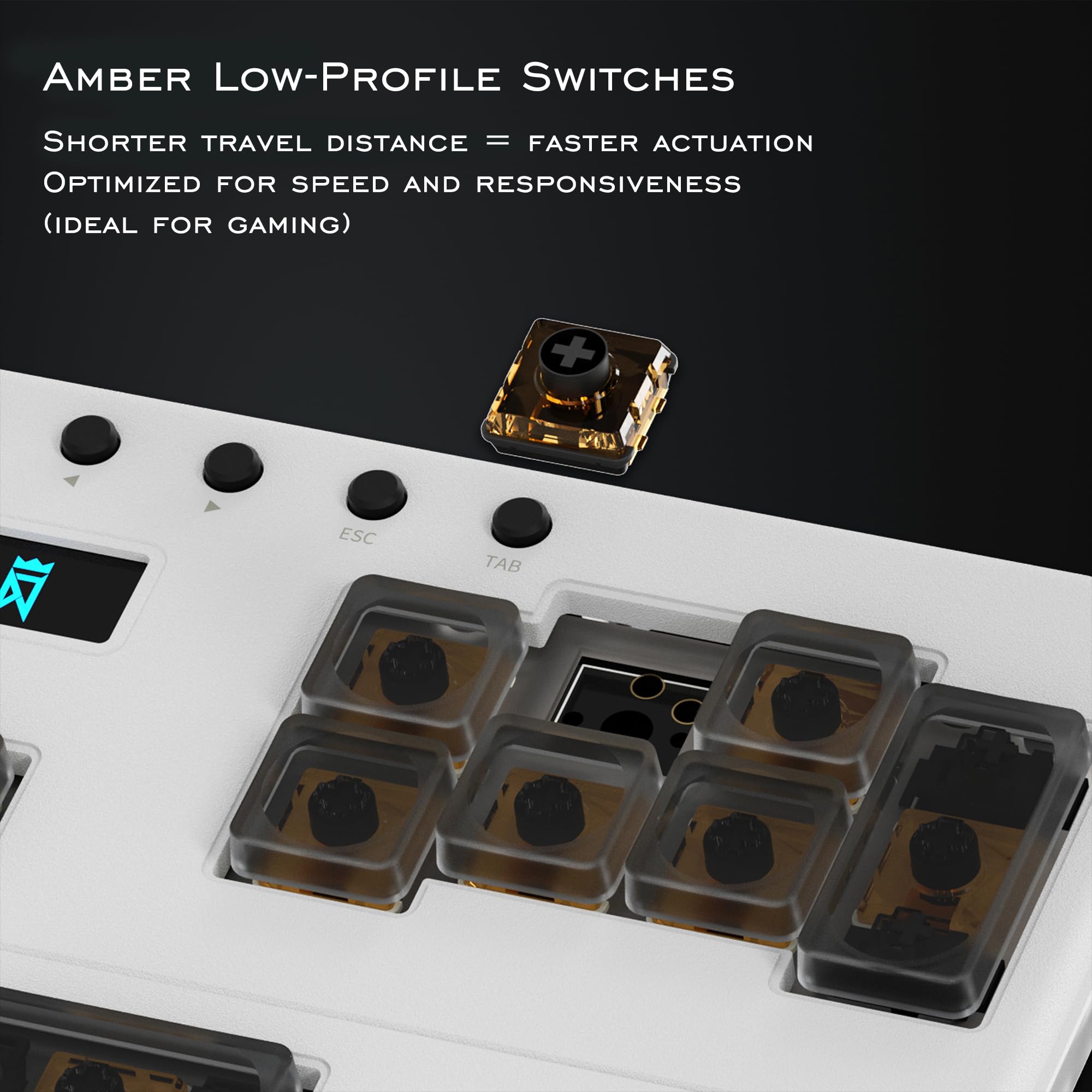 Clavier mécanique personnalisable pour jeux de musique et de rythme (noir)