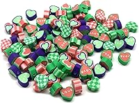 Vista 20 de 100 piezas de cuentas de arcilla polimérica Heishi espaciadoras mixtas, suministros para hacer pulseras, pendientes, collares de bricolaje