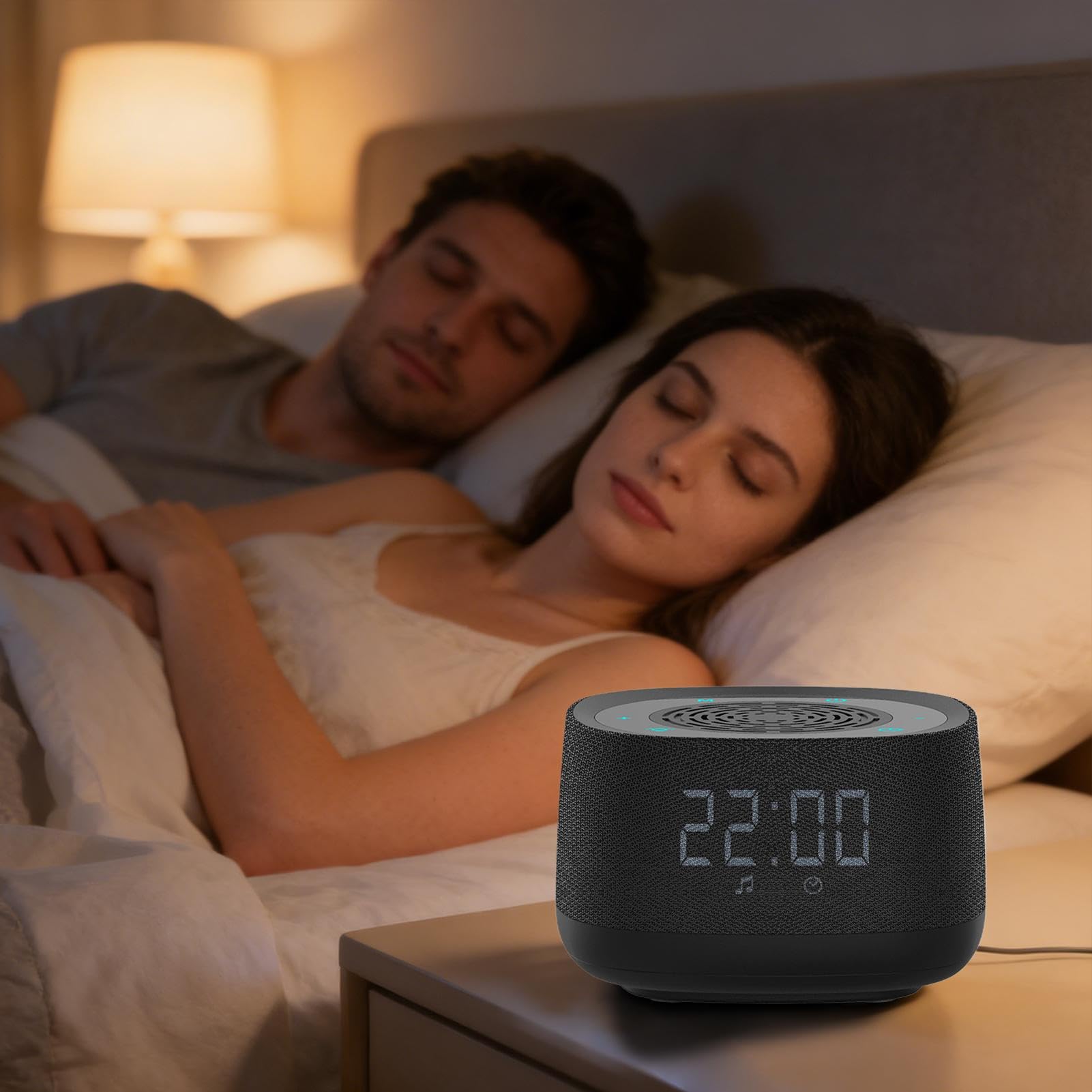 Máquina De Ruido Blanco Ayudante Para Dormir Inalámbrico | Generador De Ruido Blanco Para Dormir Para Padres Primerizos Viajeros Profesionales Ocupados Meditación Yoga Hogar Hotel