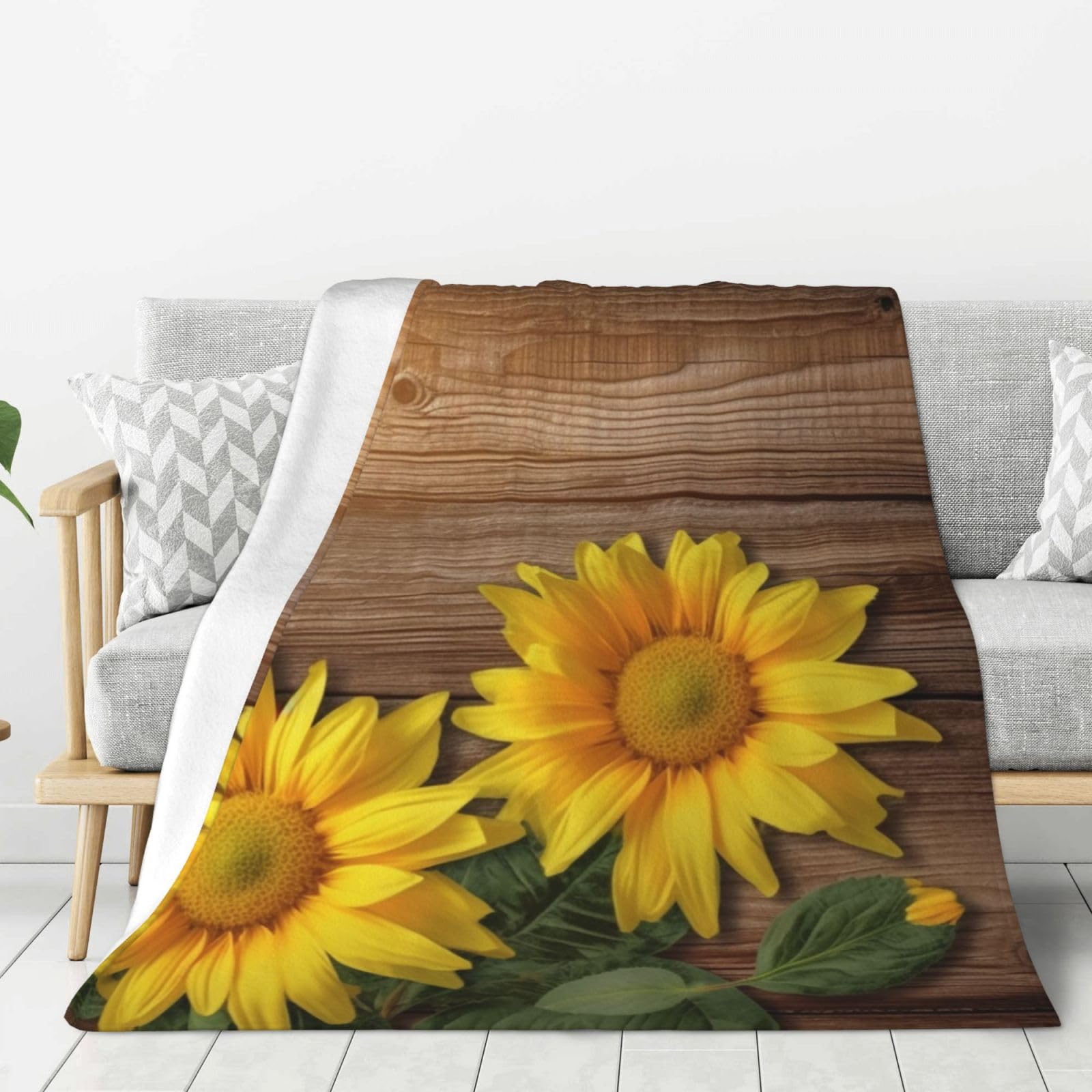 Couverture en flanelle à fleurs pour illuminer vos soirées cocooning