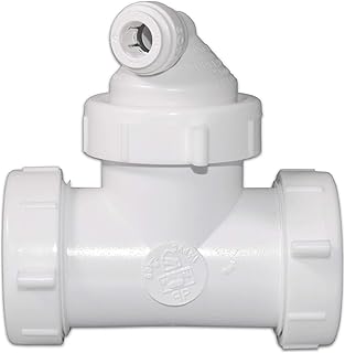 Drain Line Adapter (DLA) with 3/8-inch Quick Connect Fitting for Reverse Osmosis filter (ET112-002, 12-38QC, DLA-12)