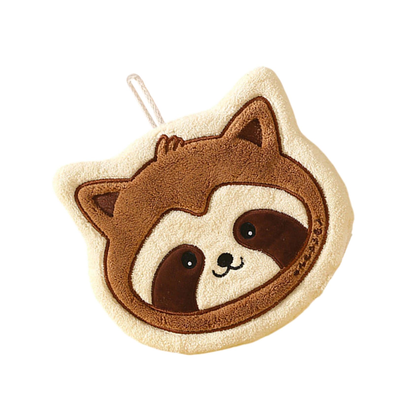 Tsophreniq Children Hand Towel Animal Towel Microfibre Absorbent Towels Hanging Quick Drying Absorbent Wash Cloths for Kitchens High Absorbency