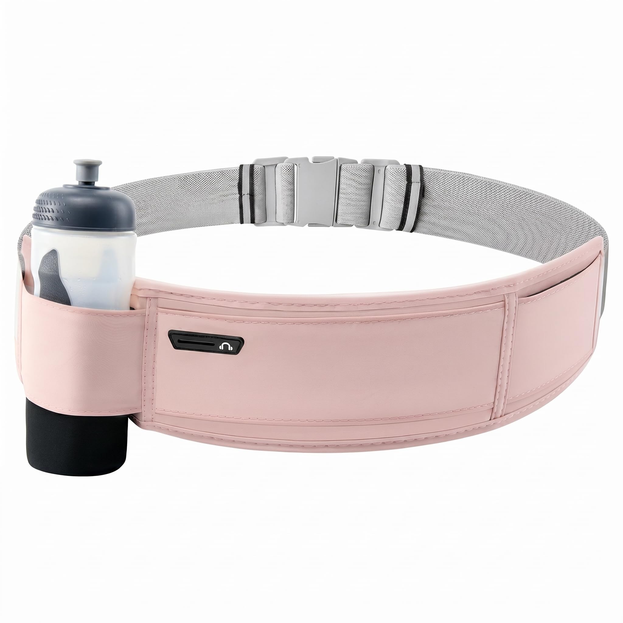 Running Hydration Belt with Water Bottle Holder, Phone Storage, Pink, adjustable, Hydration Running Belt-image-43