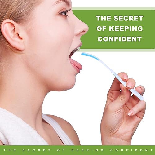 Miniatura 6 de Yerliker 10 unidades de limpiador de lengua, raspadores de lengua para adultos, cepillo oral portátil, herramientas de cuidado oral saludable,