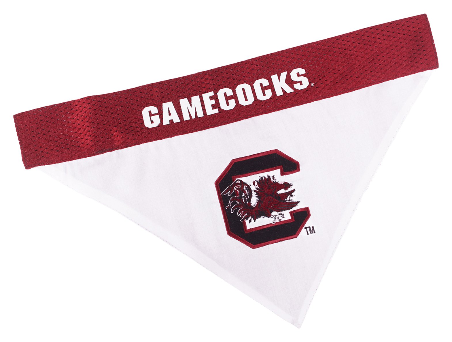 Pets First Collegiate Pet Accessories, Reversible Bandana, South Carolina Gamecocks, Large/X-Large