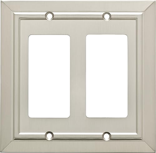 Franklin Brass W35219-SN-C Classic Architecture - Placa de pared para interruptor de pared, níquel satinado y placa de pared para interruptor de