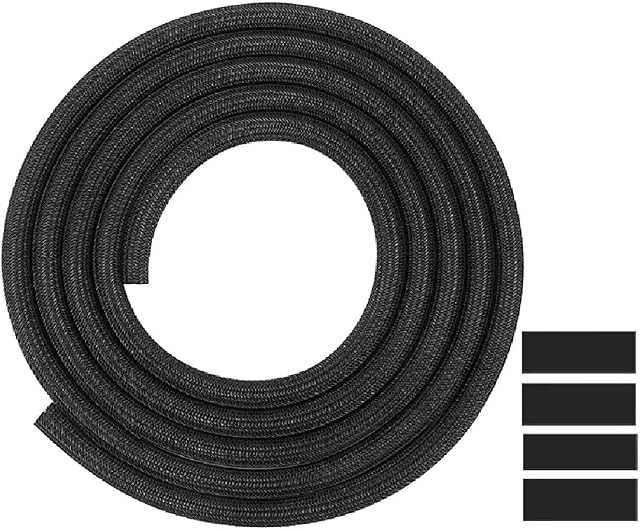 CHZHLI 3m Cable Tidy Sleeve,Animal Proof Cable Wire Management Wrap Split Sleeve with Flame Retardancy,Cable Cover Protector Cord Organizer for TV, Computer (1/4 10ft Black)