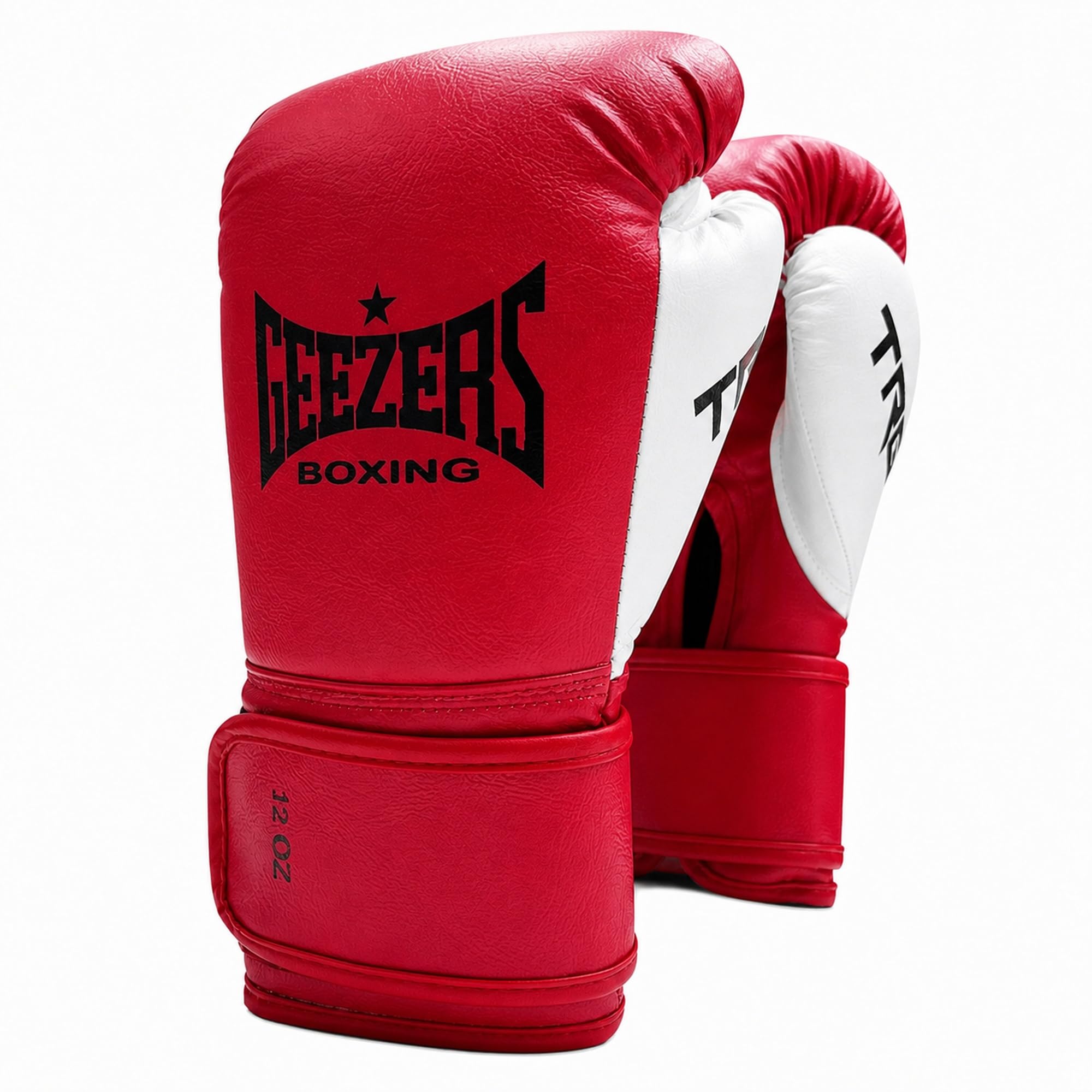 Geezers Boxing TRG Training Glove, Hook and Loop, Ideal for men, women and Juniors, Sparring, punching bag and focus mitts workout (Red, 10oz)
