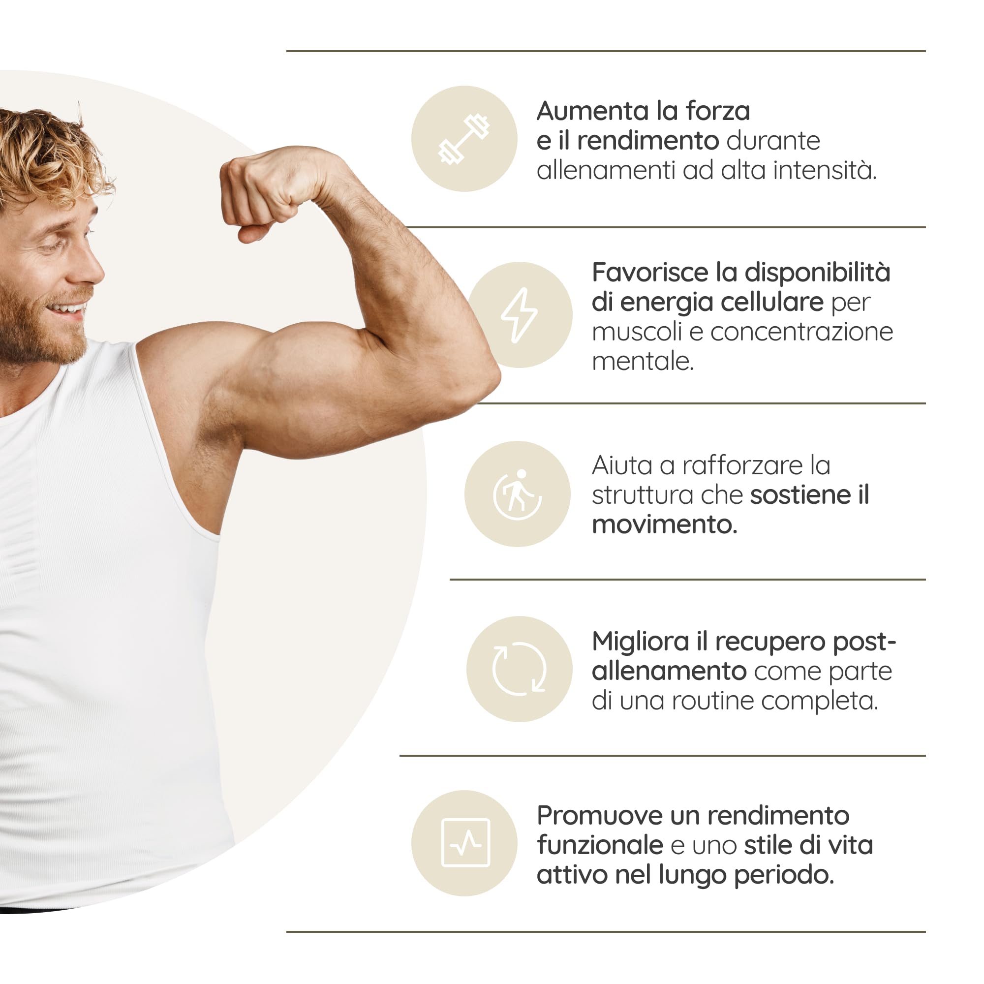 Triple Magnesio 440mg + Integratore Uomo con Maca, Ginseng e Zinco + Creatina Monoidrato e Collagene Multi Tipo 70 Dosi. N2 Natural Nutrition
