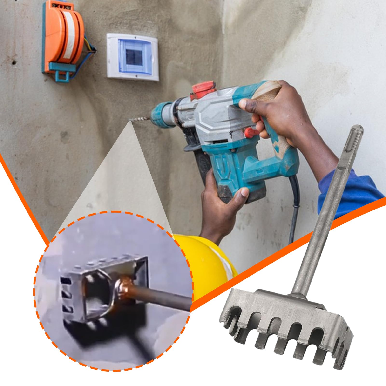 Fresa Creativa Per Fori Quadrati Per Scatole Elettriche, Punzone Per Fori Scatola Di Giunzione Tipo 86/118, Seghetto Multiuso Per Incassi A Secco