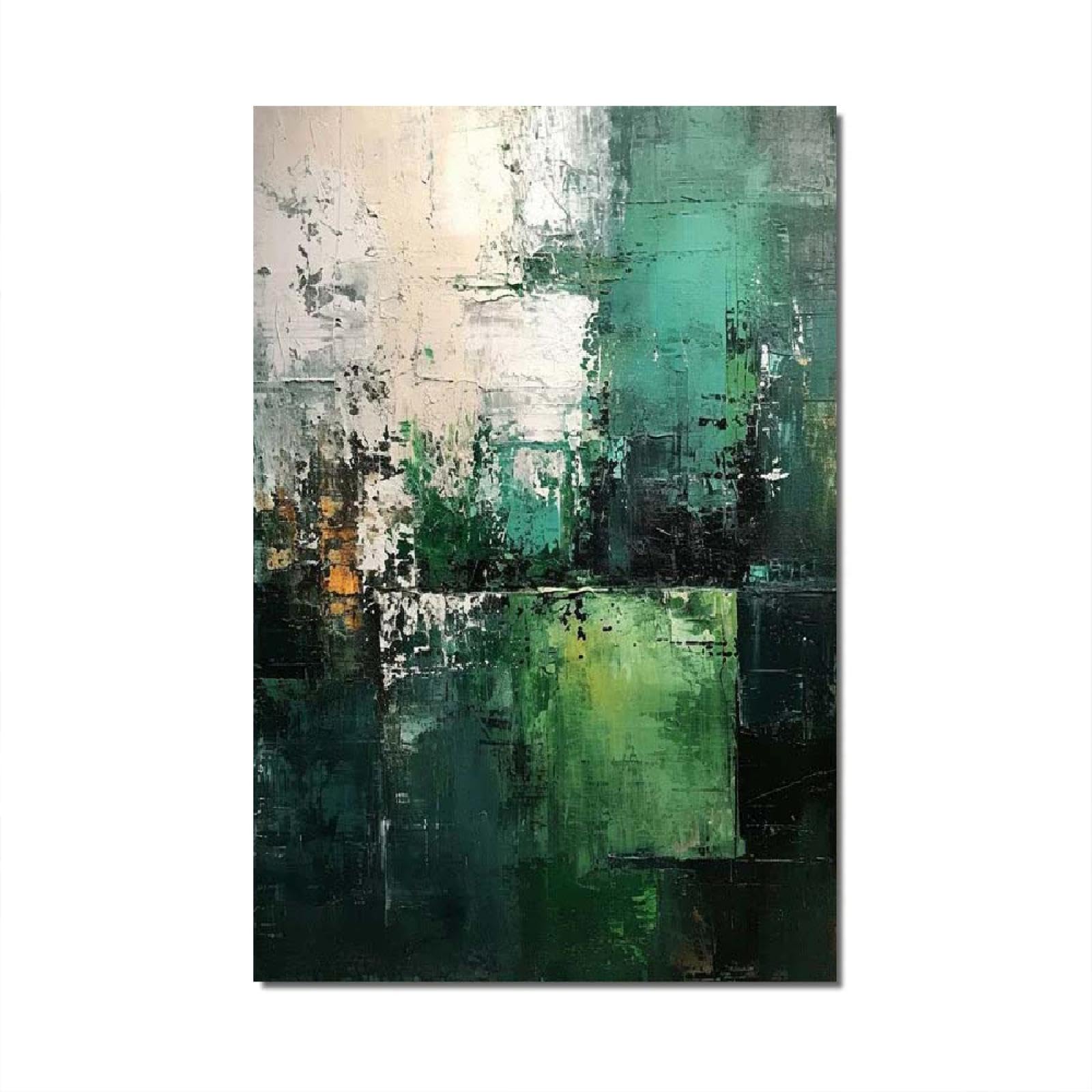 Bilder Marmor Style Grün Abstrakt 200x100 cm Modern Leinwandbild Groß XXL Wohnzimmer Schlafzimmer Wandbild deko Kunstdruck Canvas Desing Wand Bild auf Leinwand Ungerahmt