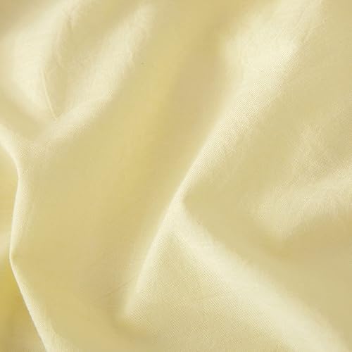 Miniatura 9 de Juego de funda de edredón tamaño Queen, 100% algodón lavado, 3 piezas, suave, cómodo, transpirable, elegante, ropa de cama de tacto de lino, 1 funda