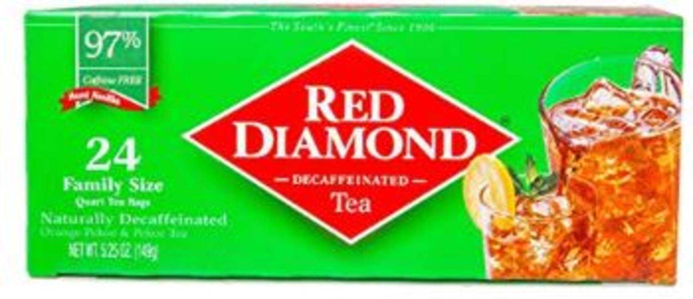 (Box of 6 pack)Red Diamond Decaffeinated Tea