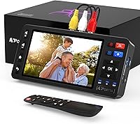 Portta VD20P VHS to Digital Converter with 5" HD LCD Screen - 1080p MP4 Recorder for VHS, Hi8, Mini DV, Camcorders, Retro Consoles