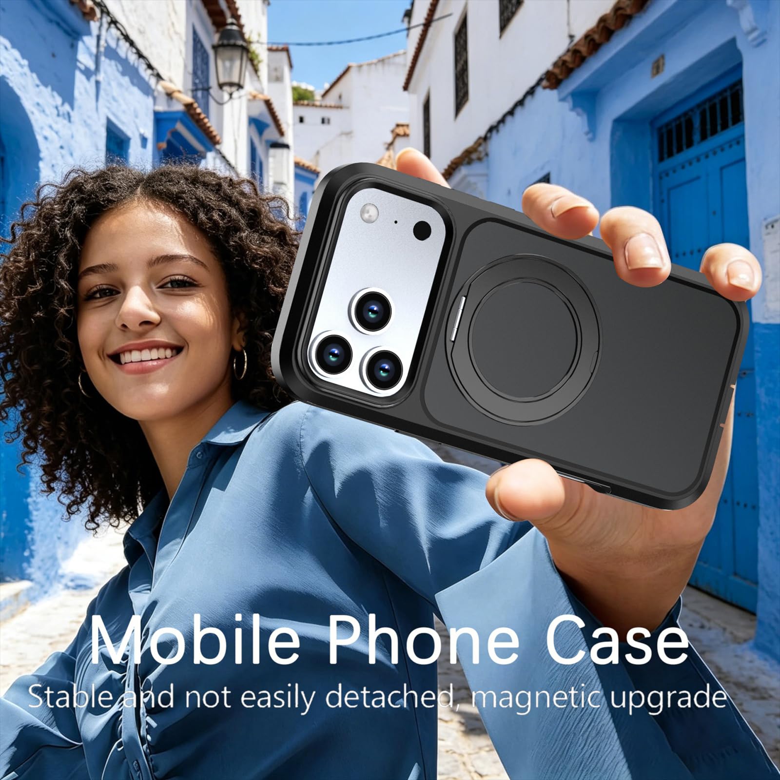 Magnética Funda para iPhone 18 Pro Max/18 Pro, Delgado Esmerilada