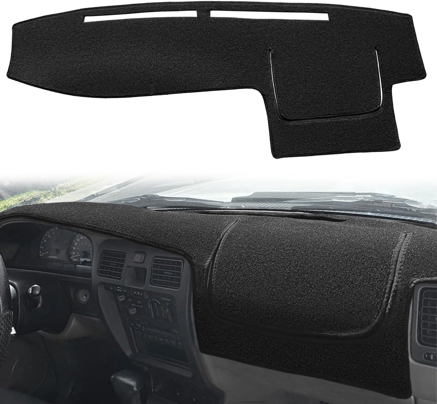 Dashboard Cover Dash Cover Mat Pad Carpet Custom Fit for Toyota 4Runner 1996 1997 1998 1999 2001 2002 (96-02 Black) J84