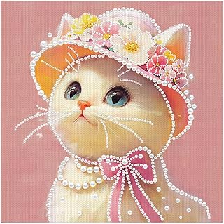 Gem Painting Kit 3D 12x12 inch Craft Supplies | Animal Beaded Pearl Painting Kit for Beginners Women Kids Craft Lovers Relaxation Decoration Collection