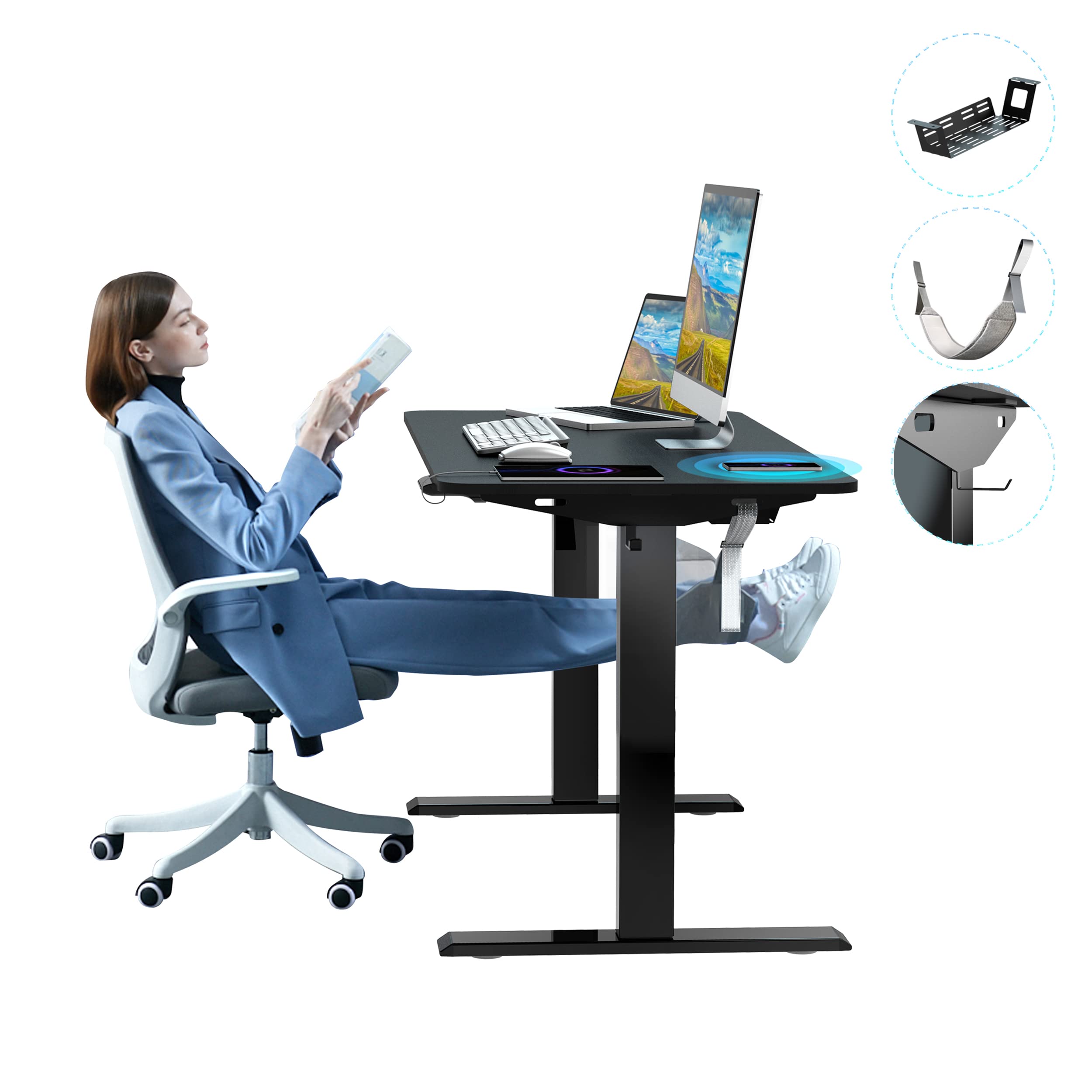 Buy Leband Electric Standing Desk Height Adjustable Sit Stand Desk with
