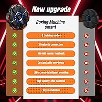 Vista 6 de Máquina de boxeo musical profesional 2026: 9 modos de entrenamiento inteligentes, conectividad Bluetooth ultra estable y dos guantes ergonómicos