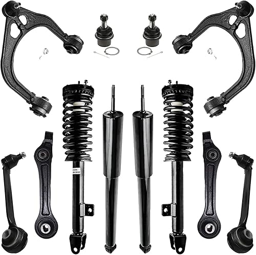 Miniatura 43 de Detroit Axle - Kit de suspensión frontal de 12 piezas para Toyota Corolla 2003 2004 2005 2006 2007 2008, 2 brazos de control inferiores, 2 rótulas