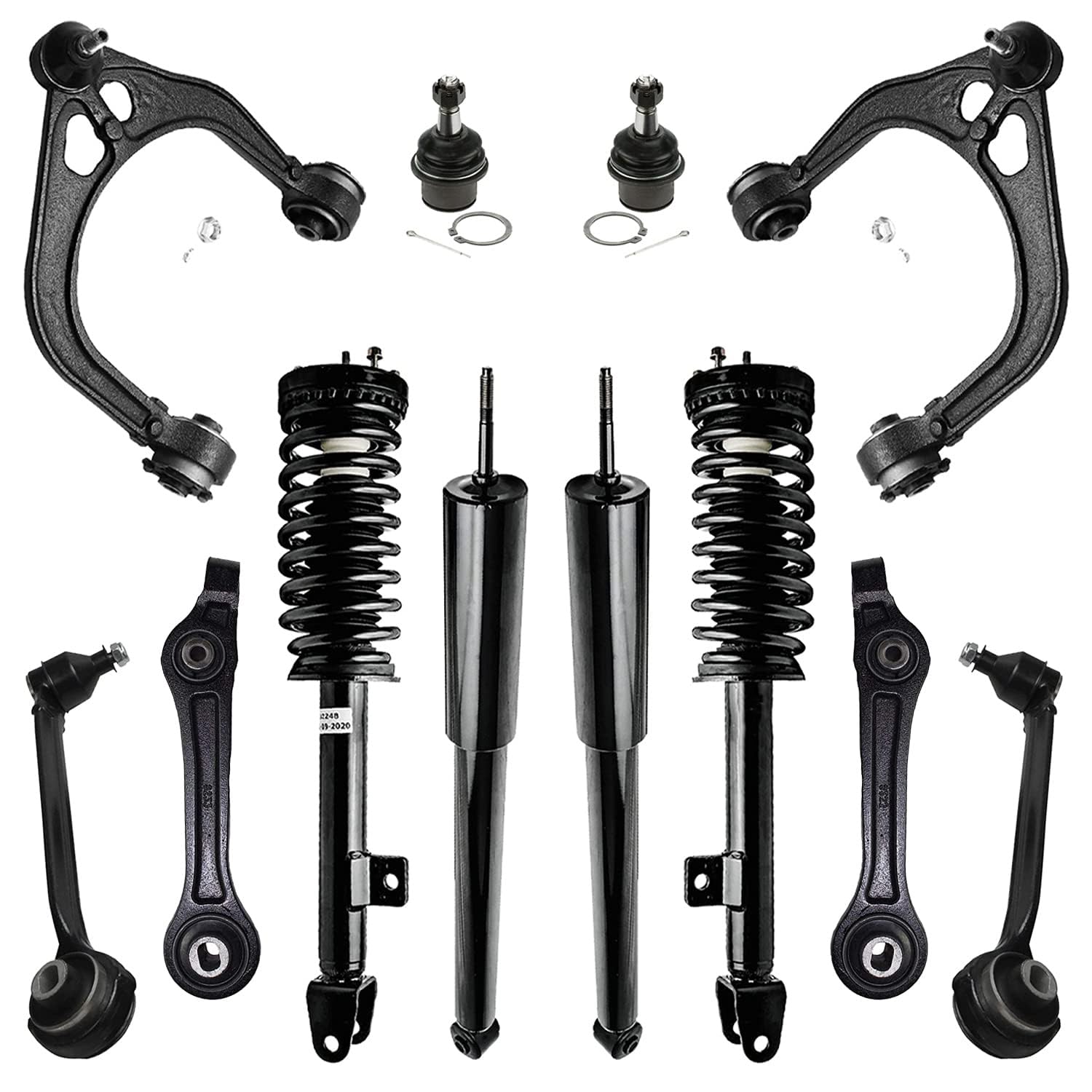 Detroit Axle - 12pc Front End Control Arms Kit for 2005-2010 Chrysler 300
