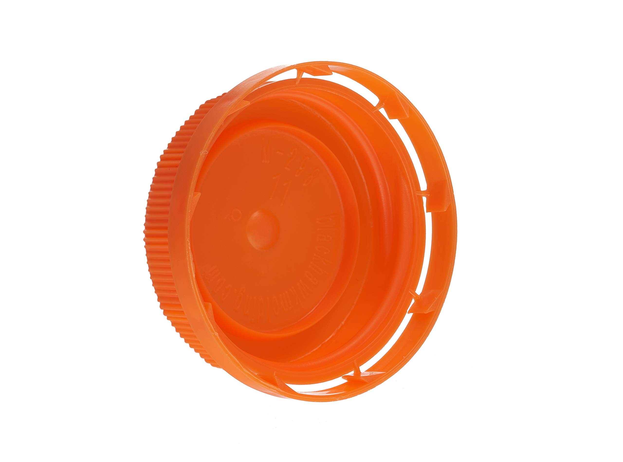 [900 PACK] 38MM Orange Tamper Evident Ratchet Caps/Lids by EcoQuality