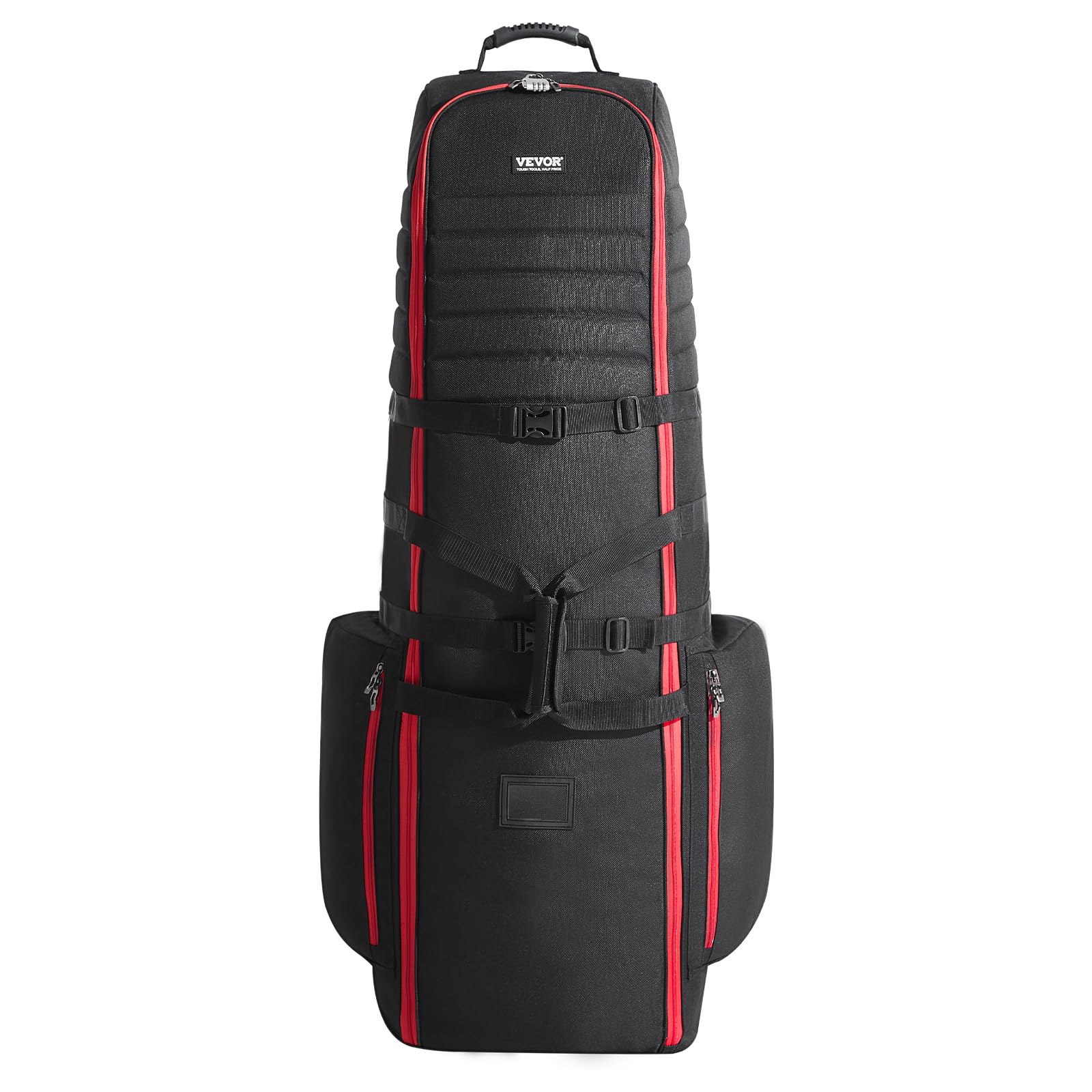 VEVOR Borsa da Viaggio per Golf, Custodia Morbida da Viaggio per Esterni, in Poliestere Oxford 1800D Resistente, Impermeabile, Imbottita con Ruote, Borsa Pieghevole per Mazze da Golf per Aereo