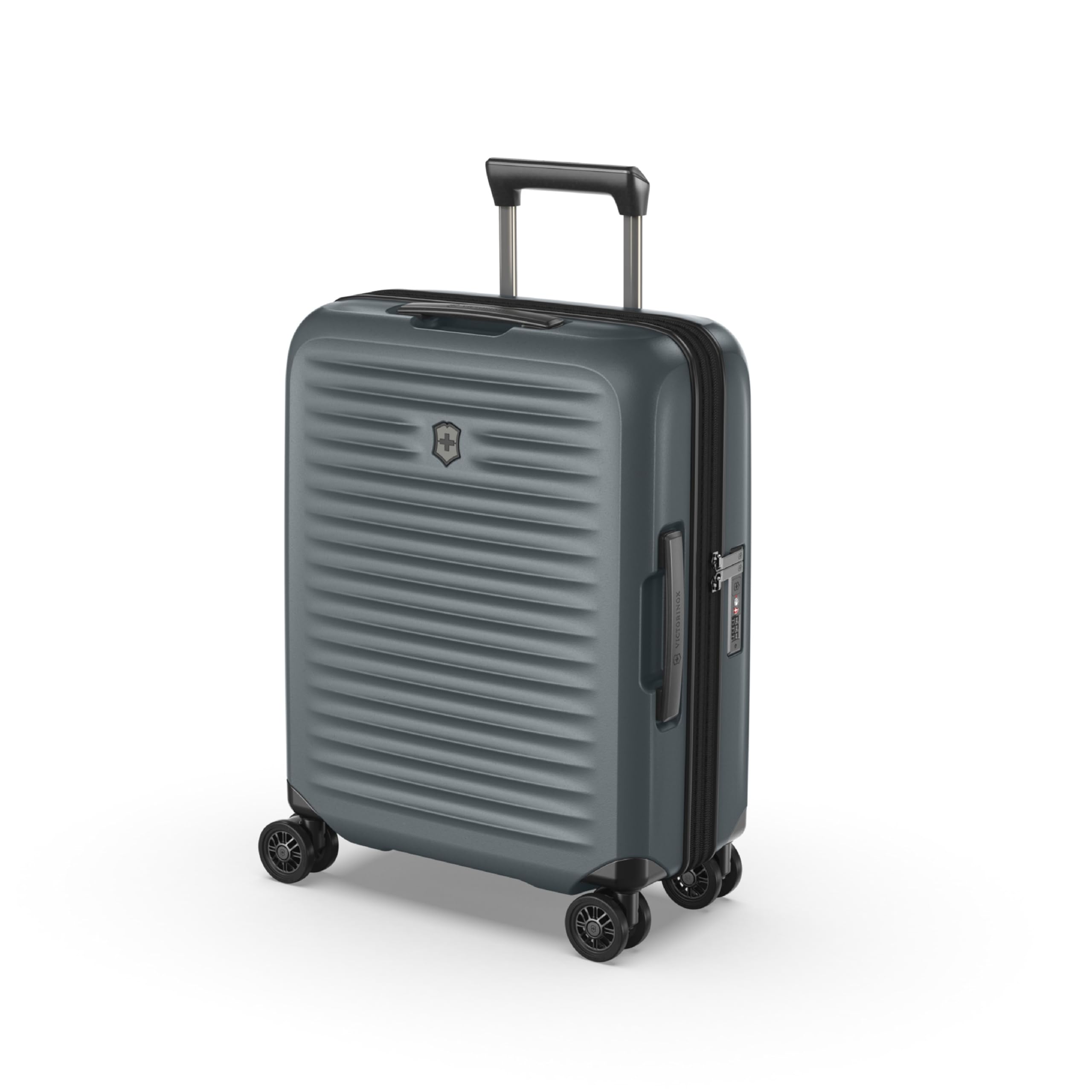 Victorinox Airox Advanced Global Hardside Carry-On, Handgepäcktrolley, Leicht, Damen/Herren, 40 x 20 x 55 cm, 35 l, Erweiterbar, Grau