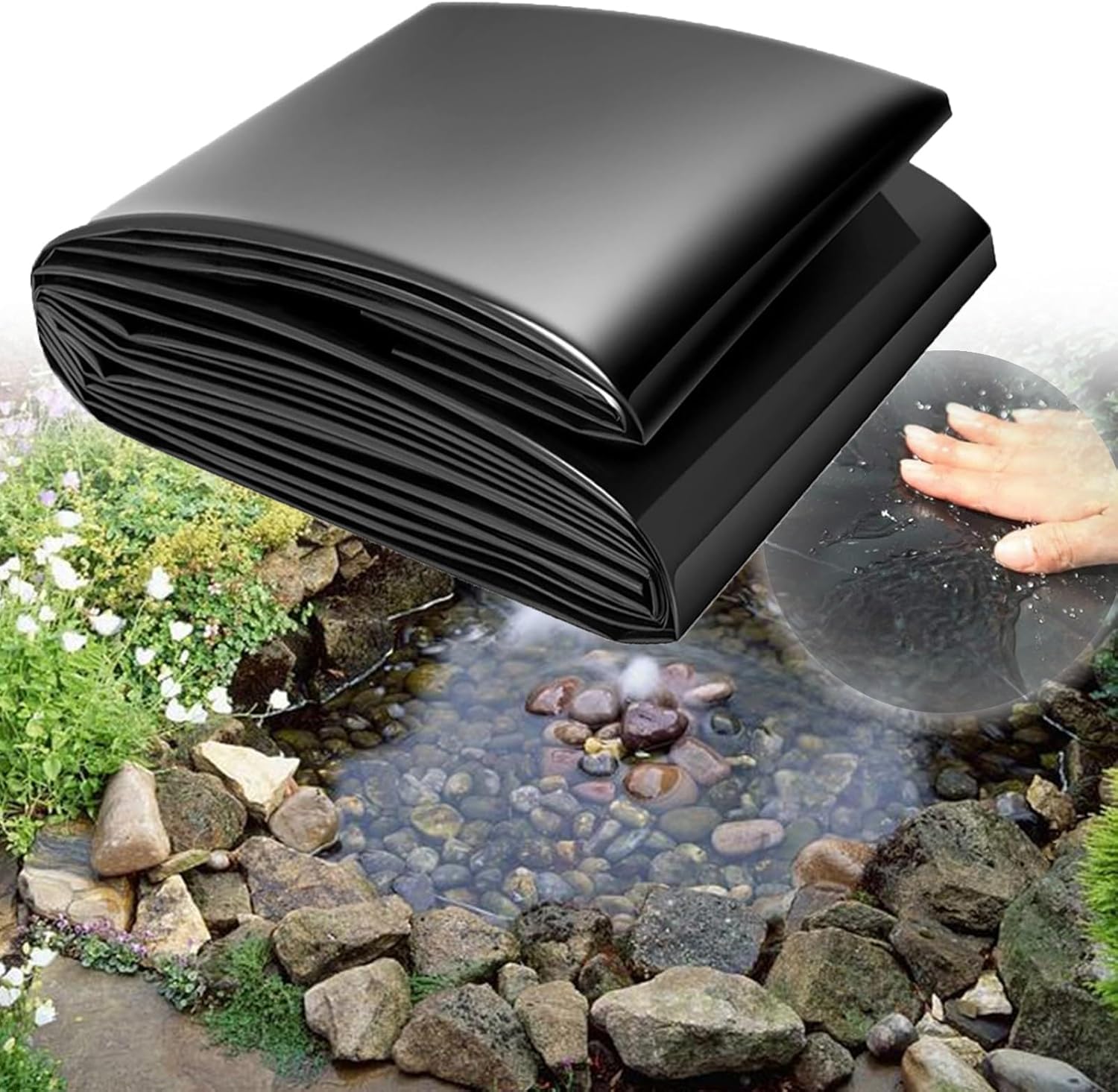 Sous-couche étanche à l'humidité pour stopper les fuites de bassin en caoutchouc 8x4m