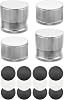 4Pack Adjustable Microwave Riser Pad Feet, 0.9-1.5in Height, for Oven/Furniture/Appliance, Anti-Slip Cooling Feet Pad,Microwave Replacement Parts