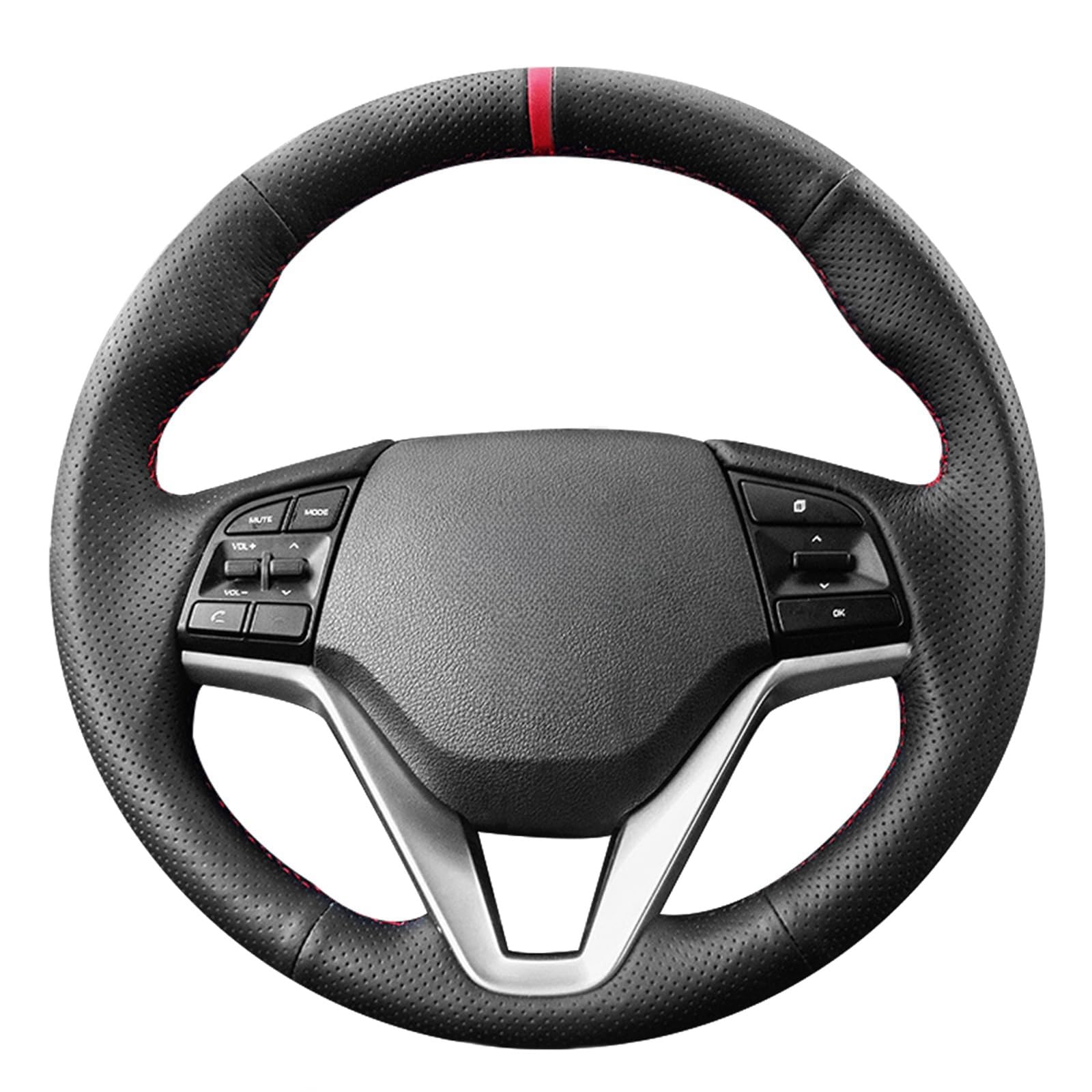MEWANT Pokrowiec na kierownicę do szycia Hyundai Tucson | Hyundai Tucson 2016-2021 / Akcesoria / Kierownice / Hyundai Tucson Oddychająca Do Ogrzewanych Kierownic Trwałe