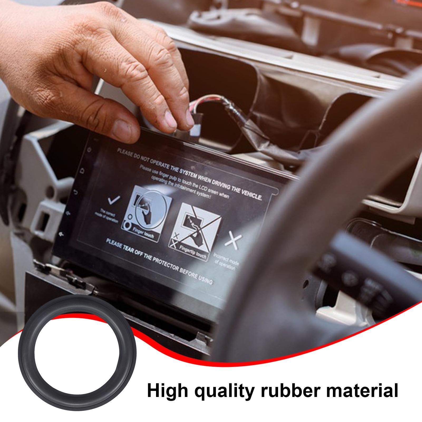 Amazon.co.jp: S-DEAL ゴム製スピーカー エッジ、ゴム製スピーカー