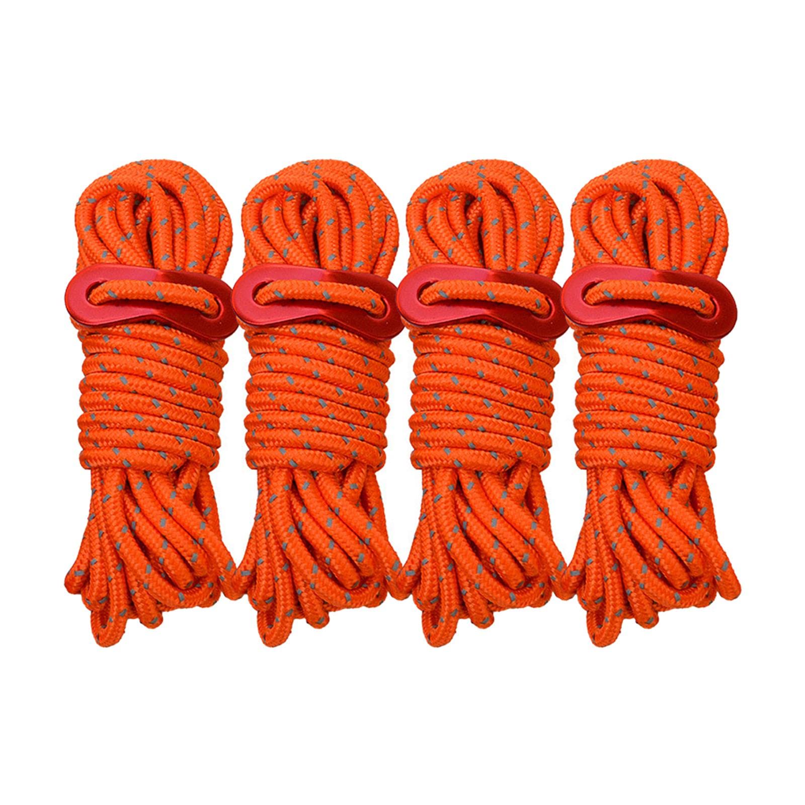 4x Reflective Guyline Camping Tent Rope Cord Guide Sailing Lanyard Orange Outdoor Sports | Camping & Hiking | Tents & Canopies | Tent & Canopy Accessories-image-35