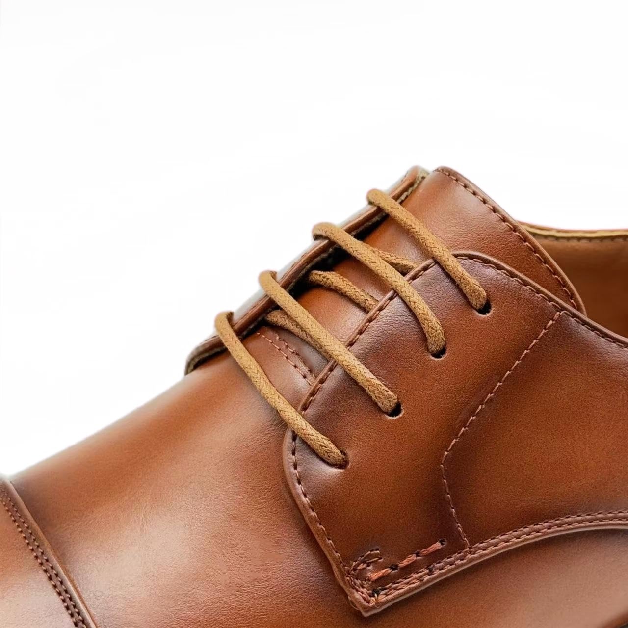 Finishing & Sewing Zapatos de vestir Oxford con cordones para hombre