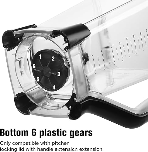 Miniatura 2 de Bompro Blender Parts - Jarra XL de 72 onzas (9 tazas) para licuadoras Ninja (nuevos modelos) BL610 BL610BRN BL610C BL710WM BL710WMC CO610B CO650B