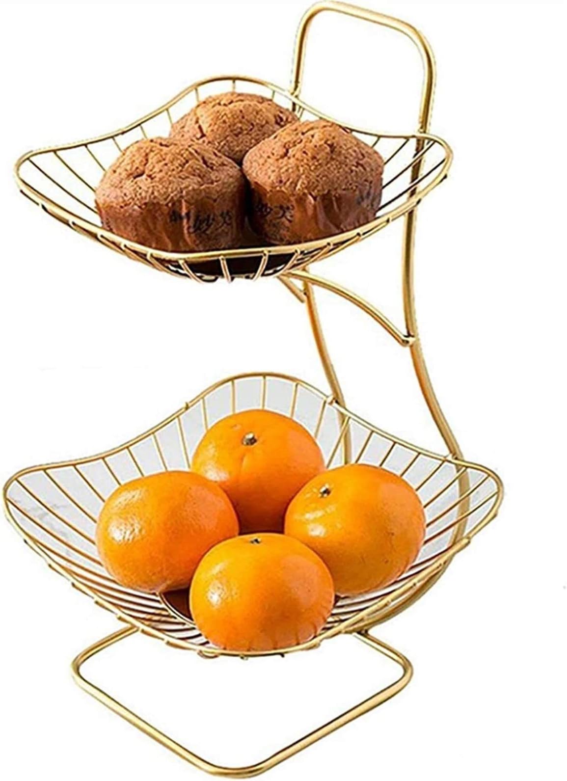 Vegetable Holder Basket Bowl Rack Multi-Layer Lotus Leaf Fruit Basket Fruit Vegetable Tray Holder Snacks Display Stand For Restaurants Kitchens Living Rooms Bedrooms