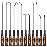 12-Piece Precision Hook and Pick Set, Car Auto Oil Seal/O-Ring Seal Gasket Pick, Precision Hooks Puller Remover