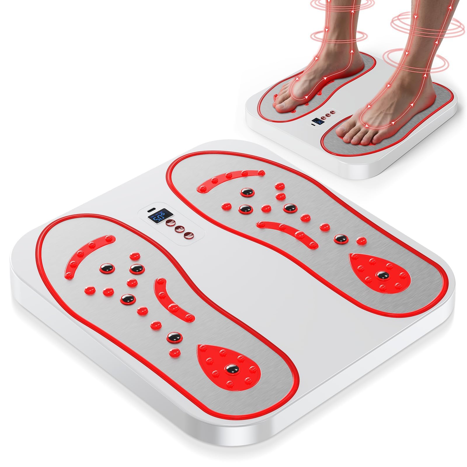 Masseur de Pieds 3 en 1, EMS & TENS pour Pieds et Jambes