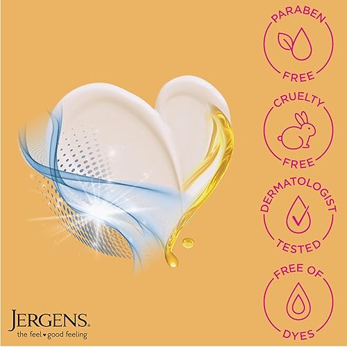 Miniatura 5 de Jergens Loción corporal reafirmante para piel seca a extra seca, crema tensora de la piel con colágeno y elastina, probada por dermatólogos, fórmula