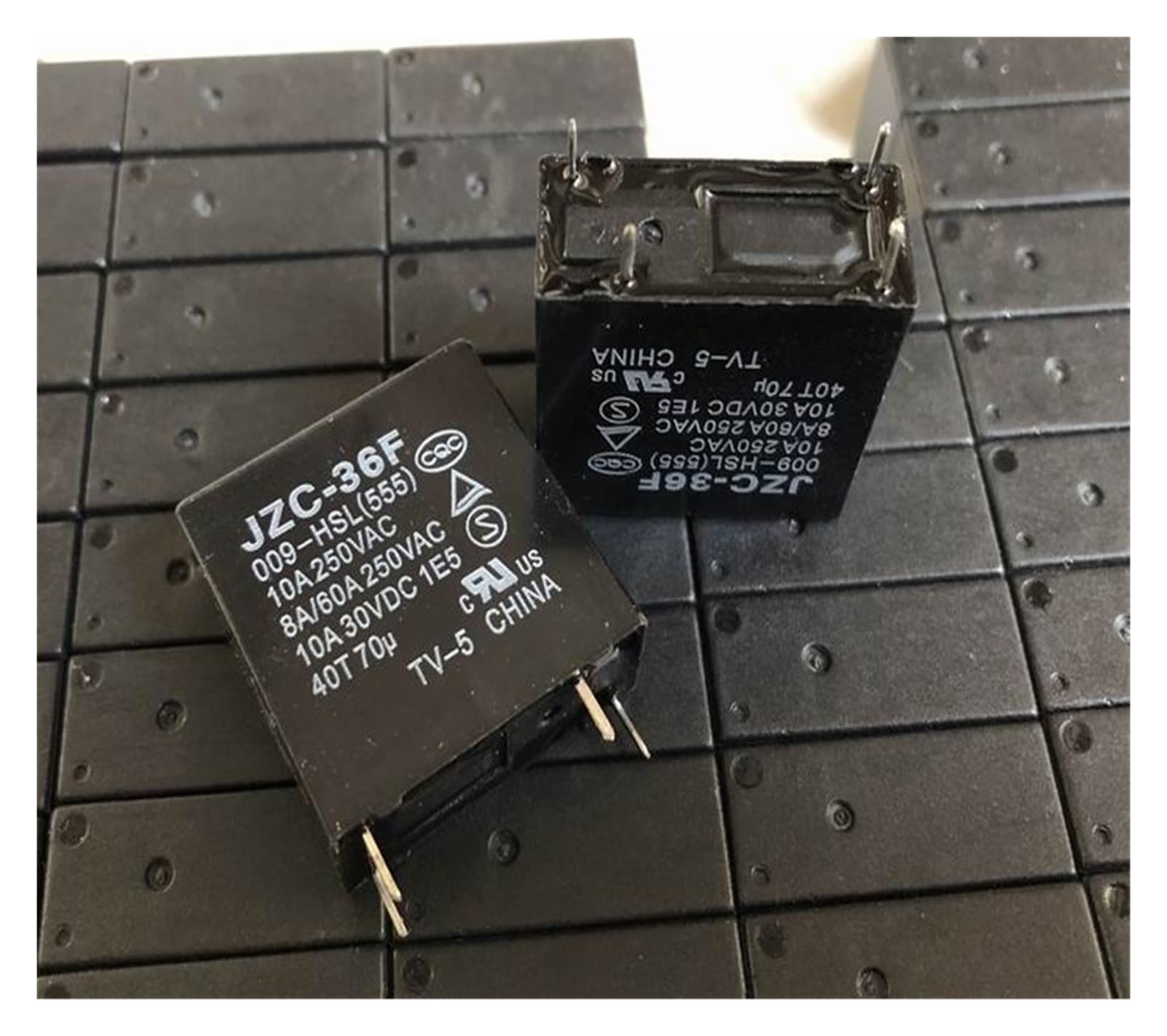 YZWRWRMKTB 1pc JZC-36F 009-HSL(555) (36FA-5V/9V/12V-10A) Relay 4pins
