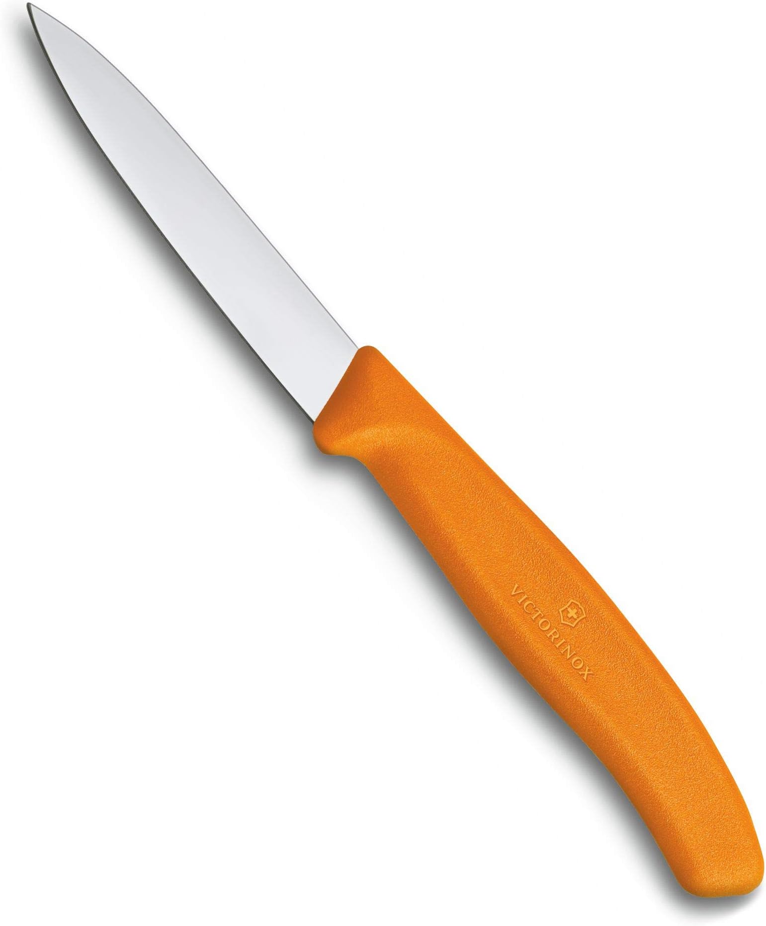 - Victorinox Swiss Made Stainless Steel Swiss Classic Paring Knife, Kitchen Tools, Kitchen Items, 8 cm Straight Edge, Orange, 6.7606.L119